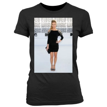 Amber Lancaster Women's Junior Cut Crewneck T-Shirt