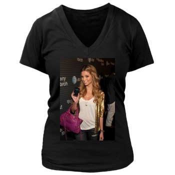 Amber Lancaster Women's Deep V-Neck TShirt