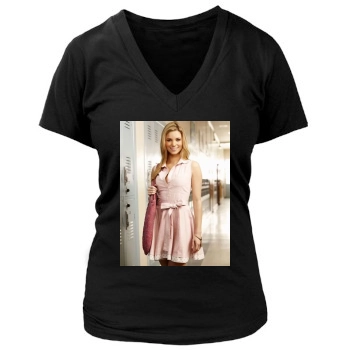 Amber Lancaster Women's Deep V-Neck TShirt