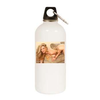 Amber Smith White Water Bottle With Carabiner