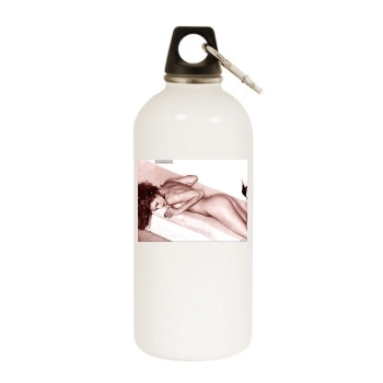 Amber Smith White Water Bottle With Carabiner