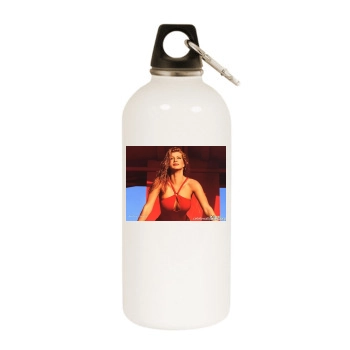 Amber Smith White Water Bottle With Carabiner