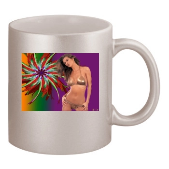 Amber Smith 11oz Metallic Silver Mug