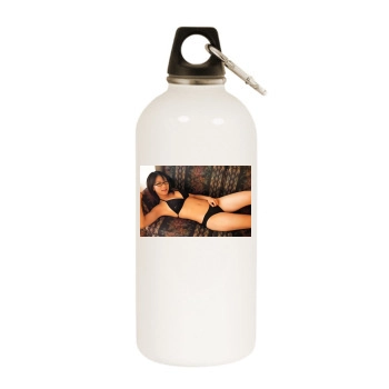 Ami Tokito White Water Bottle With Carabiner