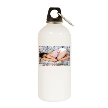 Ami Tokito White Water Bottle With Carabiner