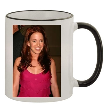 Amy Davidson 11oz Colored Rim & Handle Mug