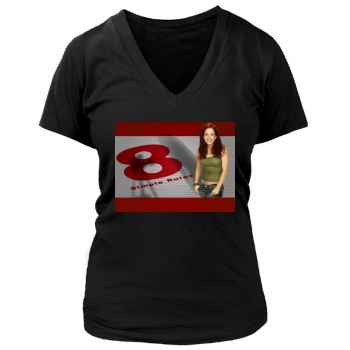 Amy Davidson Women's Deep V-Neck TShirt