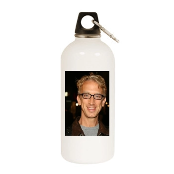 Andy Dick White Water Bottle With Carabiner