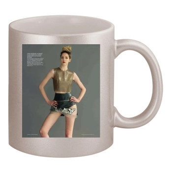 Anita Ferraris 11oz Metallic Silver Mug