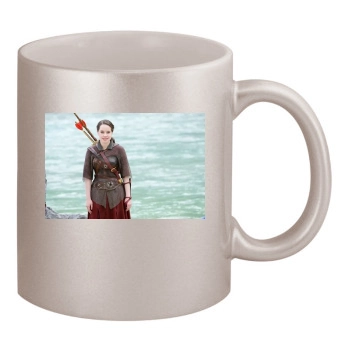 Anna Popplewell 11oz Metallic Silver Mug