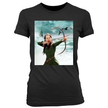 Anna Popplewell Women's Junior Cut Crewneck T-Shirt