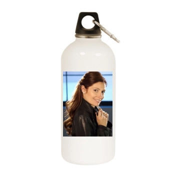 Assumpta Serna White Water Bottle With Carabiner