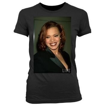 Faith Evans Women's Junior Cut Crewneck T-Shirt