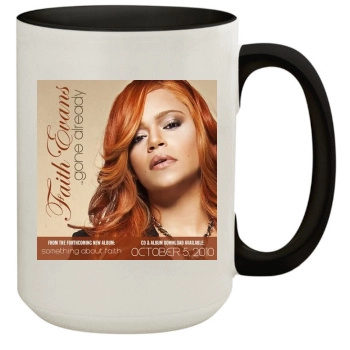 Faith Evans 15oz Colored Inner & Handle Mug