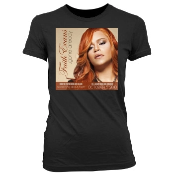 Faith Evans Women's Junior Cut Crewneck T-Shirt