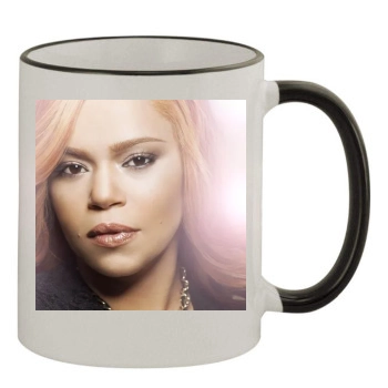 Faith Evans 11oz Colored Rim & Handle Mug