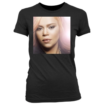 Faith Evans Women's Junior Cut Crewneck T-Shirt