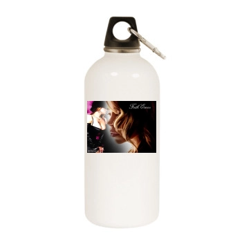 Faith Evans White Water Bottle With Carabiner