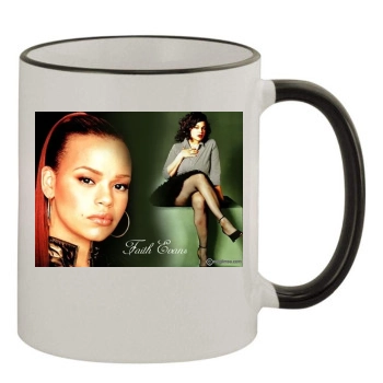 Faith Evans 11oz Colored Rim & Handle Mug