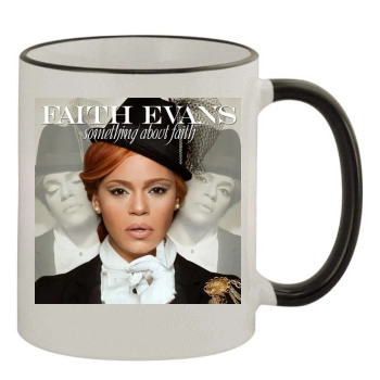 Faith Evans 11oz Colored Rim & Handle Mug