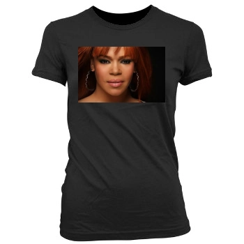 Faith Evans Women's Junior Cut Crewneck T-Shirt