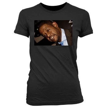 Forest Whitaker Women's Junior Cut Crewneck T-Shirt