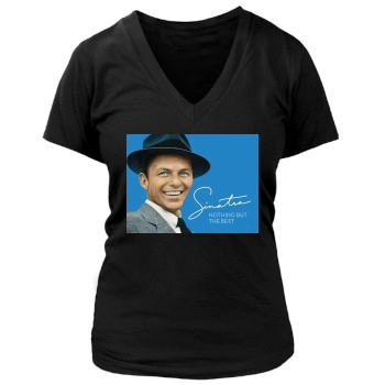 Frank Sinatra Women's Deep V-Neck TShirt