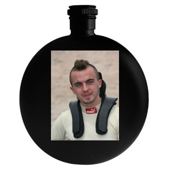 Frankie Muniz Round Flask