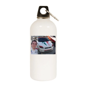 Frankie Muniz White Water Bottle With Carabiner