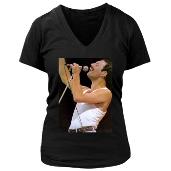 Freddie Mercury Women's Deep V-Neck TShirt