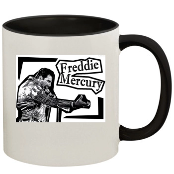 Freddie Mercury 11oz Colored Inner & Handle Mug