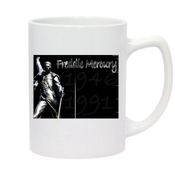 Freddie Mercury 14oz White Statesman Mug