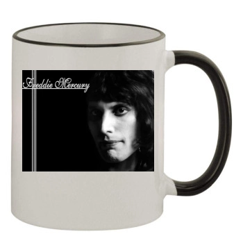 Freddie Mercury 11oz Colored Rim & Handle Mug