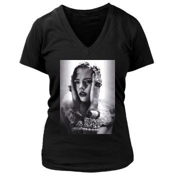 Freja Beha Erichsen Women's Deep V-Neck TShirt