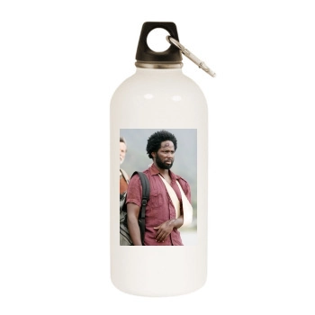 Harold Perrineau White Water Bottle With Carabiner