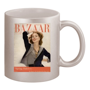 Harpers Bazaar 11oz Metallic Silver Mug