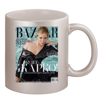 Harpers Bazaar 11oz Metallic Silver Mug