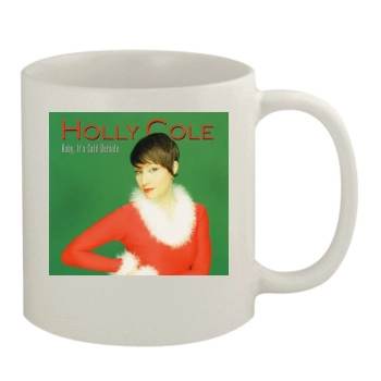 Holly Cole 11oz White Mug