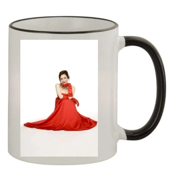 Holly Cole 11oz Colored Rim & Handle Mug