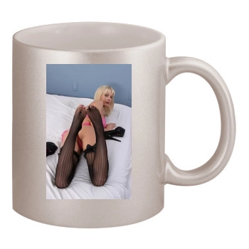 Holly Sampson 11oz Metallic Silver Mug