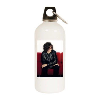 Howard Stern White Water Bottle With Carabiner