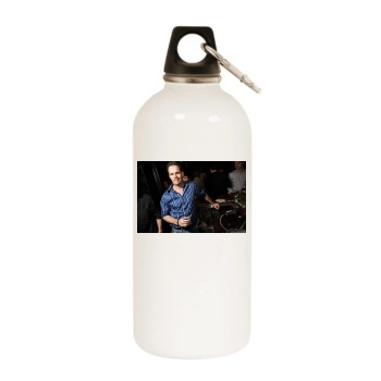 Kevin Dillon White Water Bottle With Carabiner