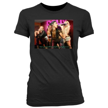 The Pussycat Dolls Women's Junior Cut Crewneck T-Shirt