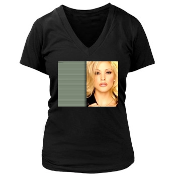 Shana Moakler Women's Deep V-Neck TShirt