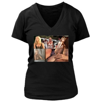 Shannon Tweed Women's Deep V-Neck TShirt