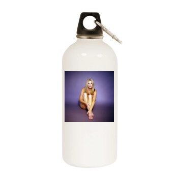 Shannon Tweed White Water Bottle With Carabiner