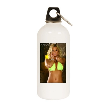 Shyla Stylez White Water Bottle With Carabiner