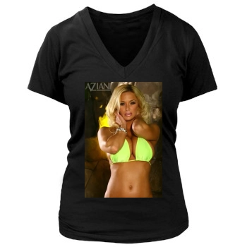 Shyla Stylez Women's Deep V-Neck TShirt