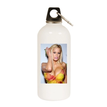 Shyla Stylez White Water Bottle With Carabiner