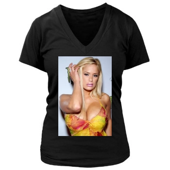 Shyla Stylez Women's Deep V-Neck TShirt